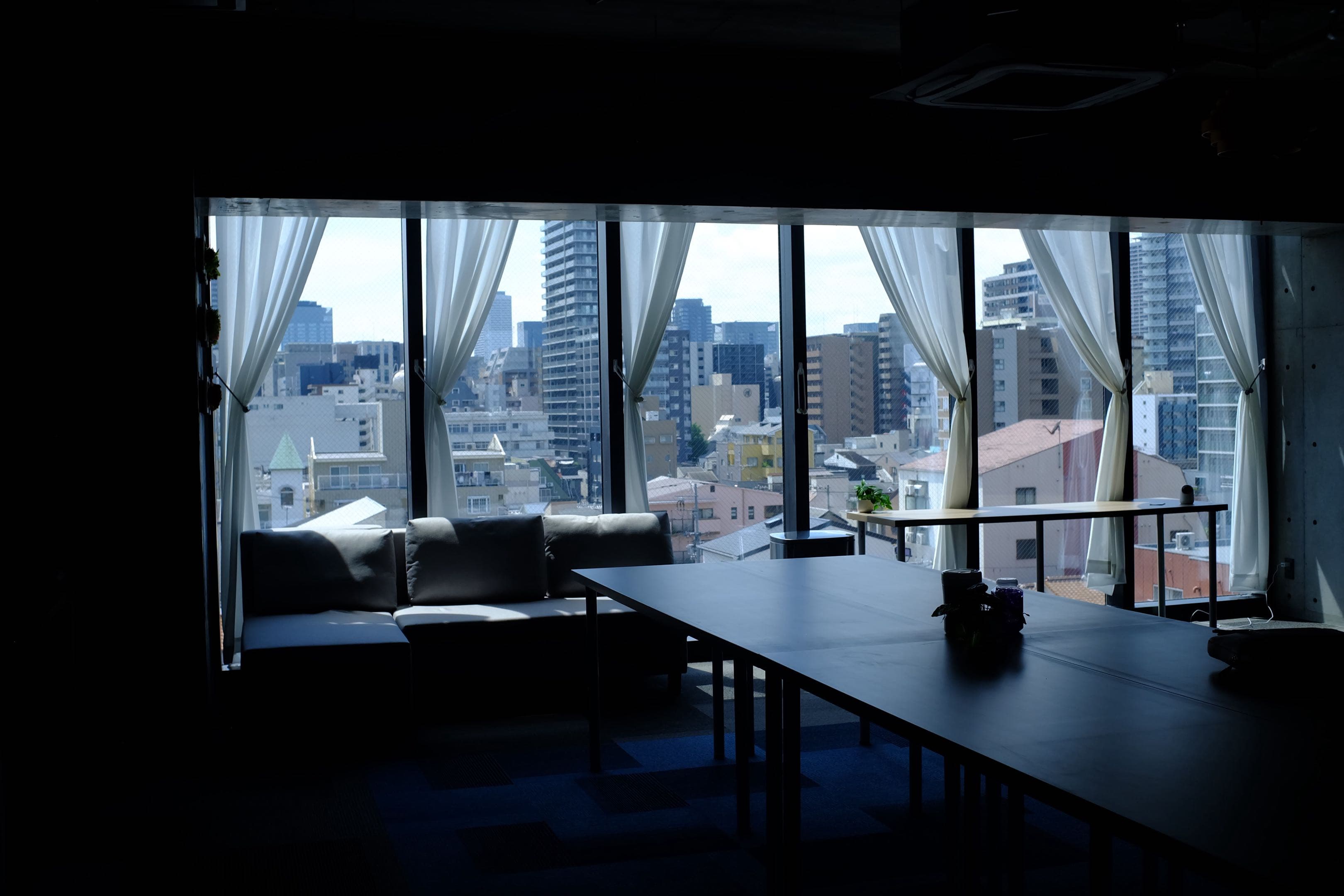 Windows with a view outside